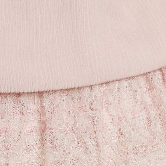 St. John Collection Crinkle Silk Georgette Camisole Swarovski crystal button - Picture 5 of 12